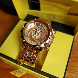 Invicta Reserve 51mm Venom Fusion SHUTTER Swiss Chronograph GOLD LABEL Watch NEW